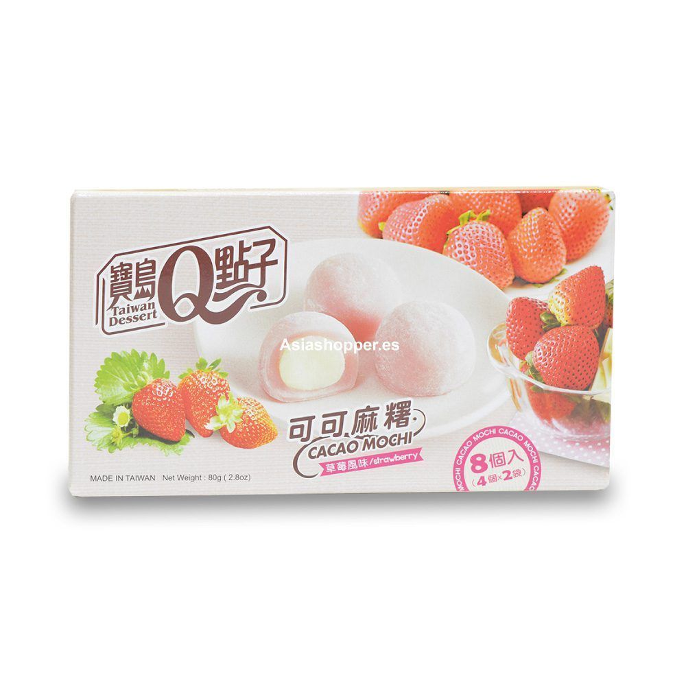 Mochi de Fresa y Cacao