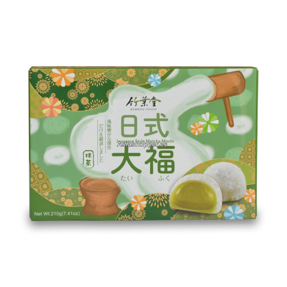 Mochi sabor a Matcha Bamboo House.
