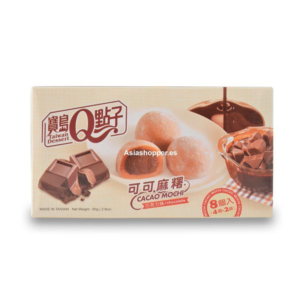 Mochi de Cacao con Relleno Chocolate