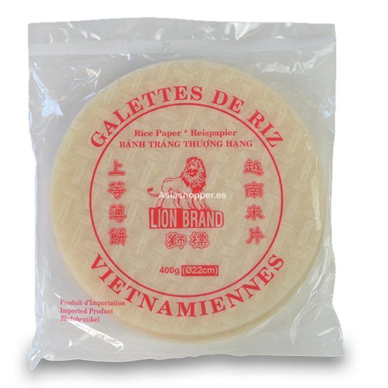 Obleas de Arroz para Rollitos Vietnamitas 22cm