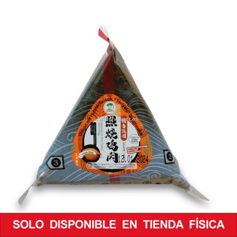 Onigiri relleno pollo teriyaki