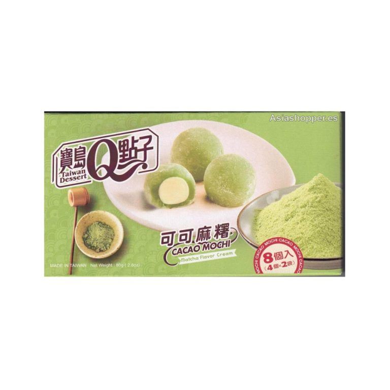 Mochi matcha chocolate blanco