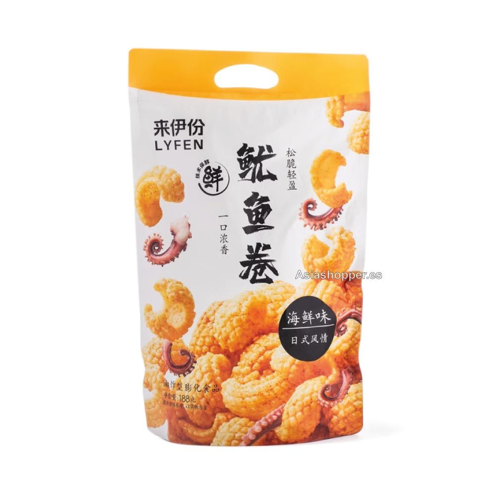 Plantilla-snack-pulpo Snack Sabor Pulpo 188g Lyfen - Imagen 1