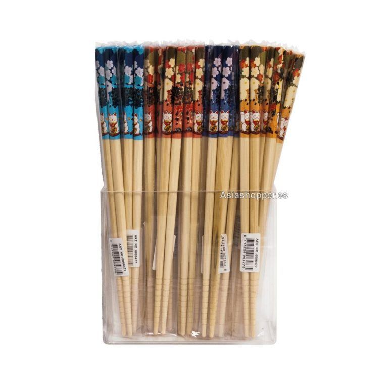 Palillos de Gatos con Flores 22,5cm
