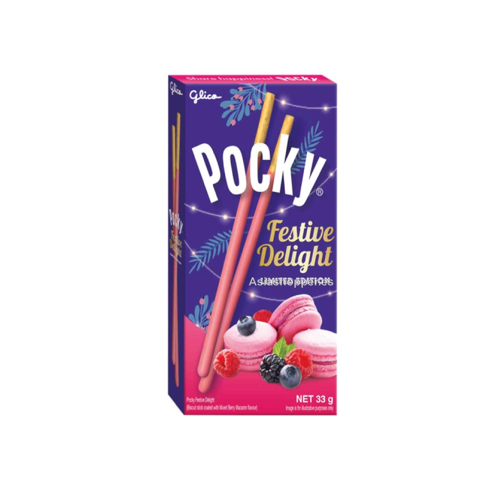 festiube Pocky Cubierto Crema Frambuesa con Arándano