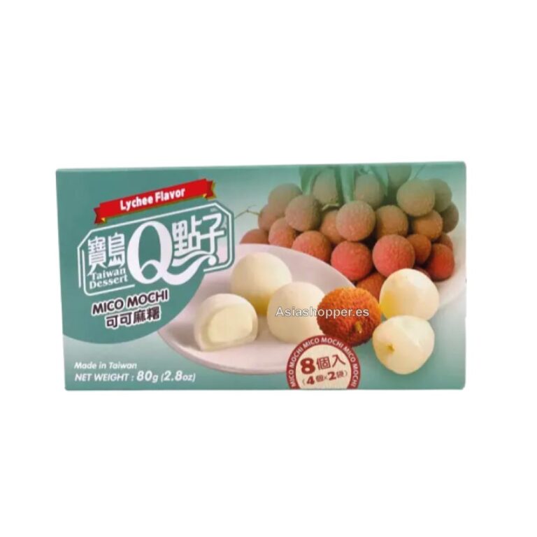Mochi Lychee relleno de Chocolate Blanco