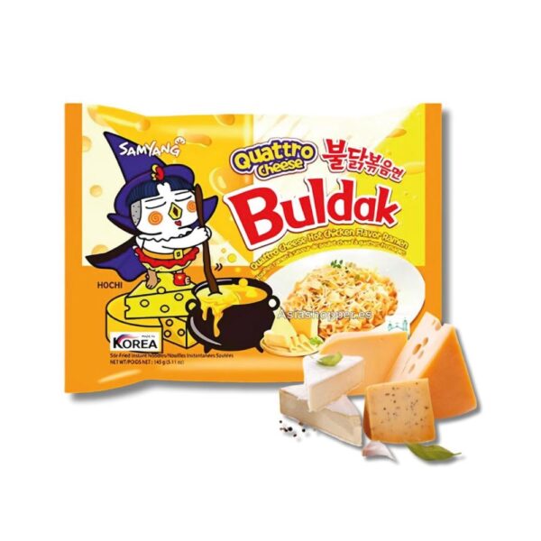 hot chicken ramen cuatro queso