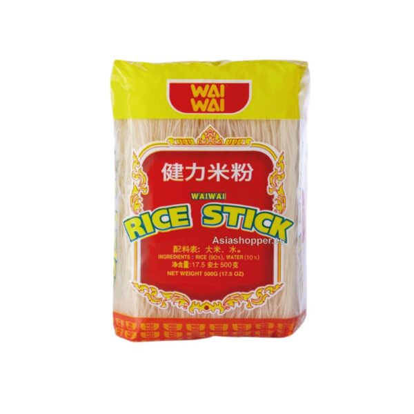 Fideos de Arroz 0.7mm Gruesos 500g WAI WAI