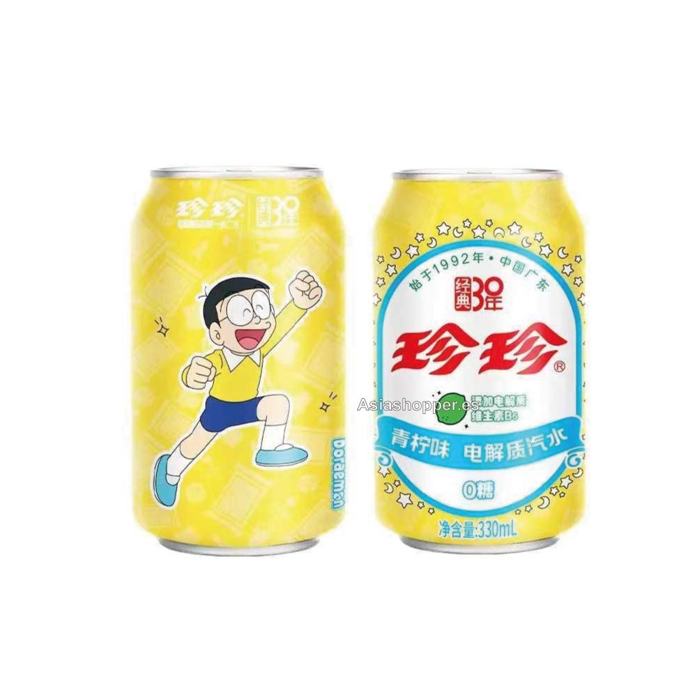 nobita Bebida con Gas sabor a Lima 330ml ZHEN ZHEN - Imagen 1