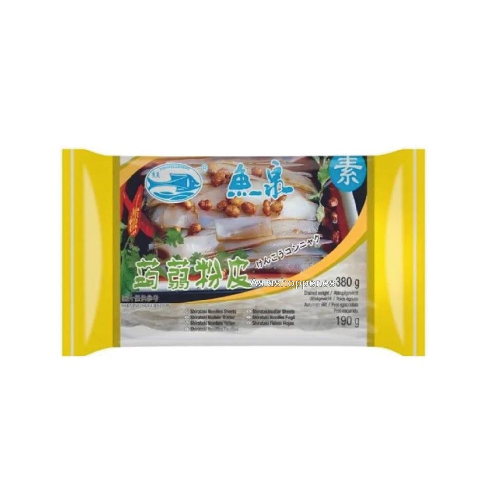 fideos anchos de konjac