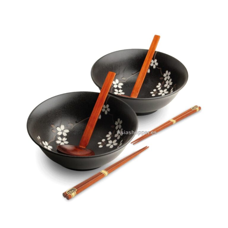 set de ramen negro sakura