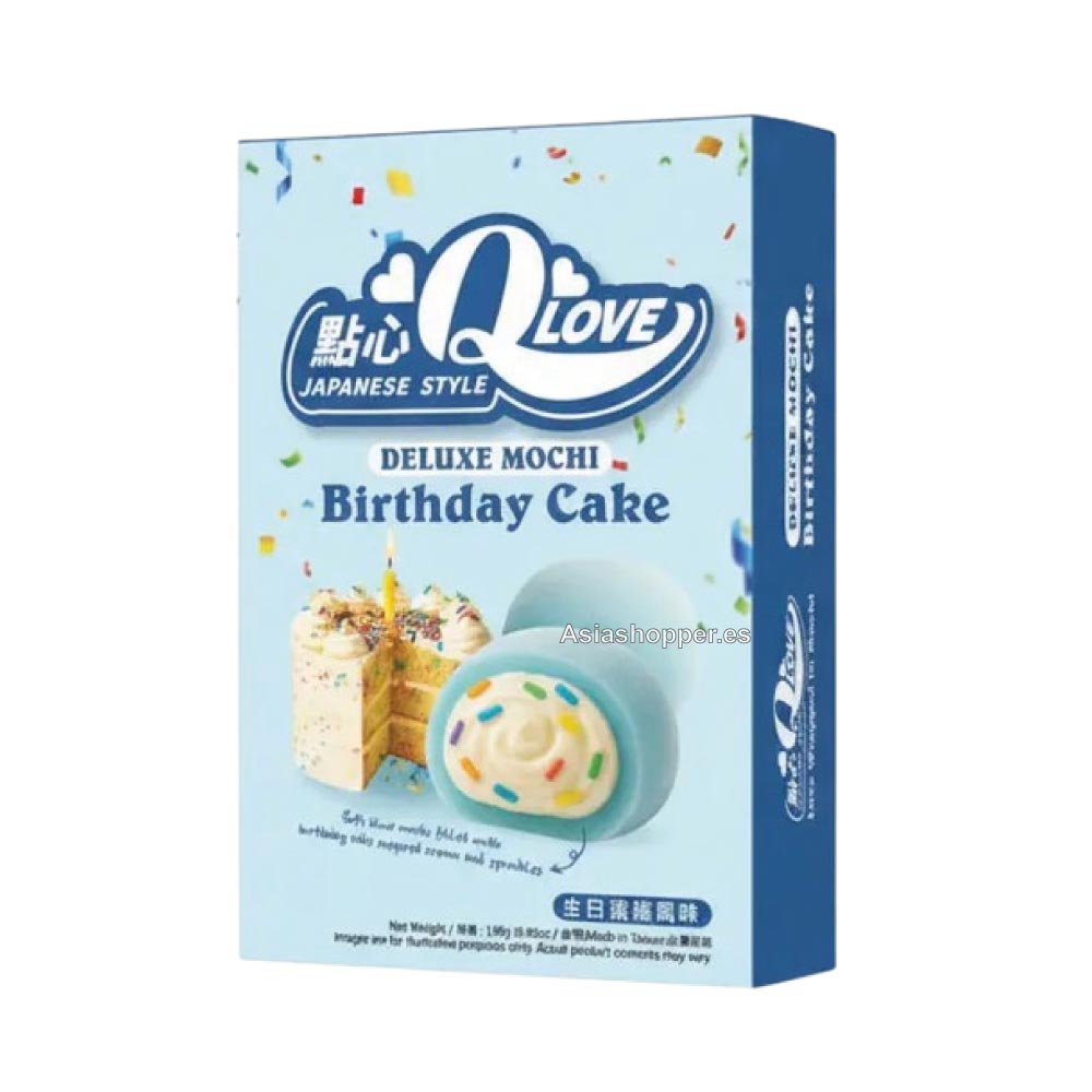 MOCHITARTA Mochi sabor Tarta de Cumpleaños 168g QLOVE - Imagen 1