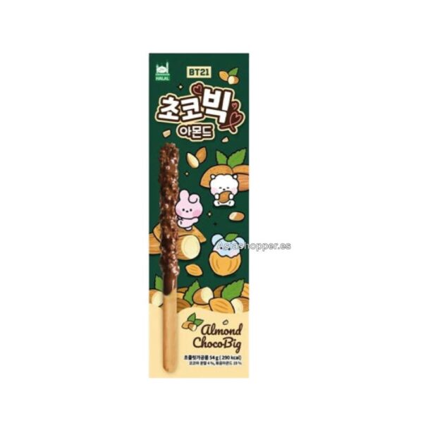 Palitos Chocobig Popping Almendra 54g BT21