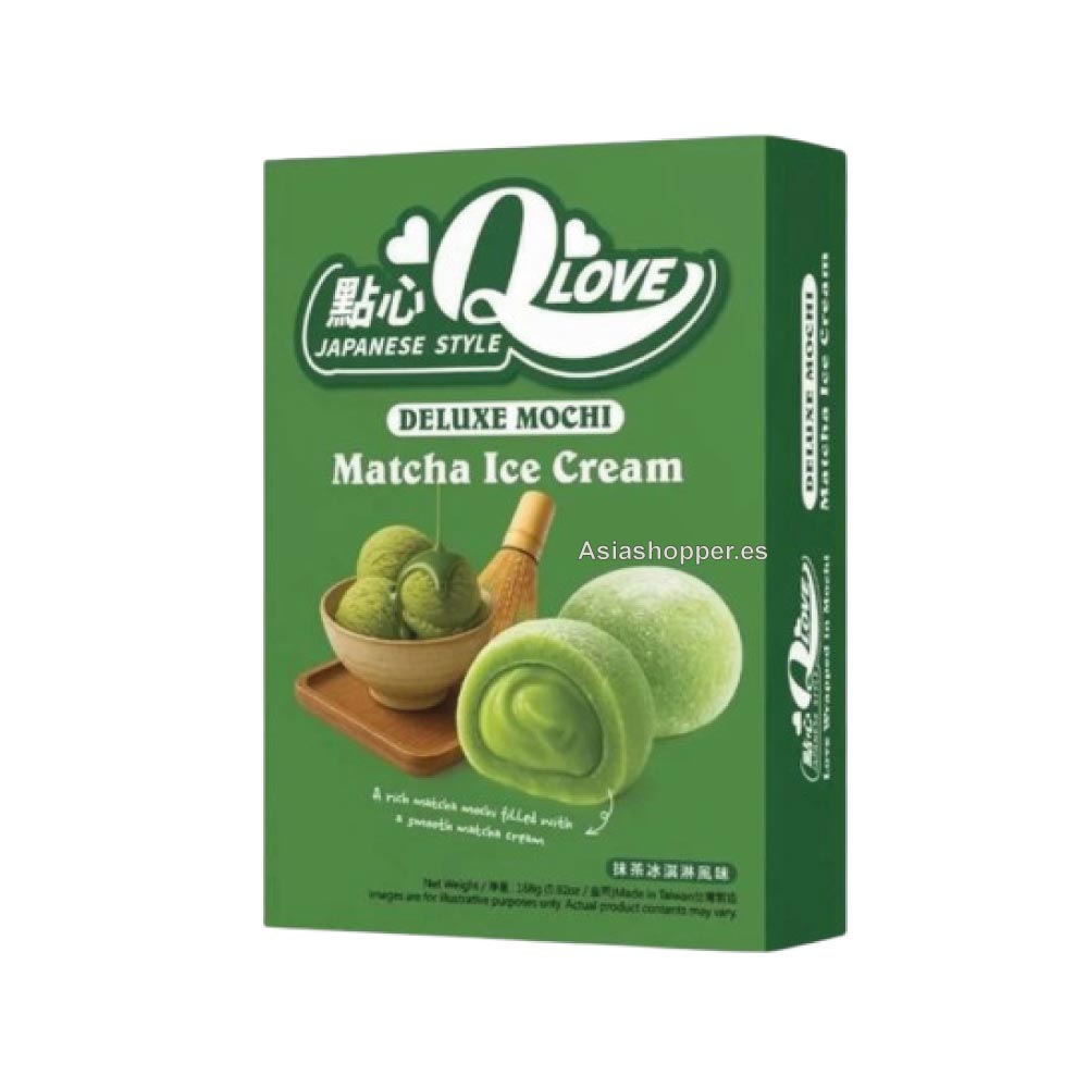 mini-mochi-matcha Mini mochi sabor Helado de Matcha Deluxe 168g QLOVE - Imagen 1